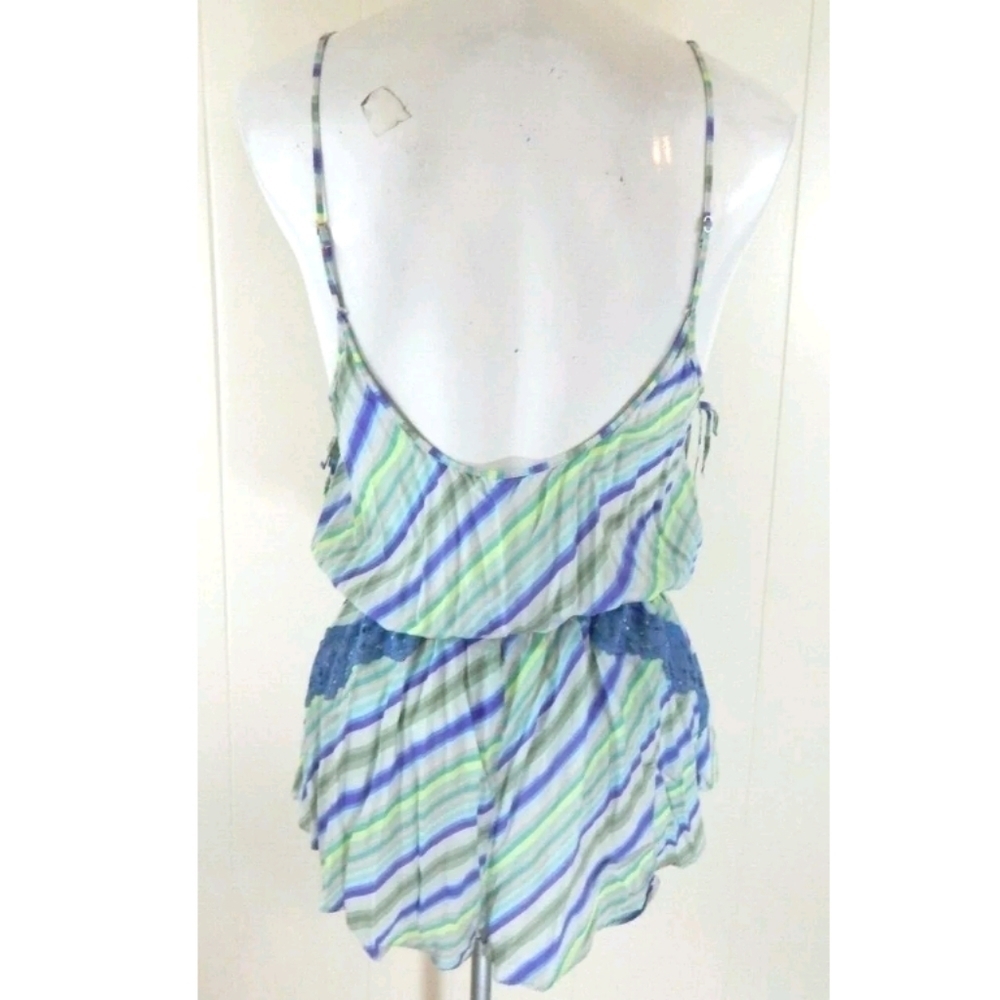 Victoria's Secret Striped Romper Pajamas - Picture 4 of 5